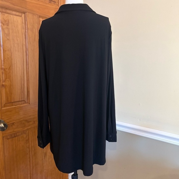 Dennis by Dennis Basso Overside Stretch Shirt - Picture 4 of 7